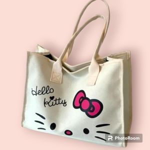NEW Hello Kitty Canvass Tote Bag